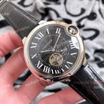 Swiss Quality - Replica Cartier Ballon Bleu de Watches SS Black Dial